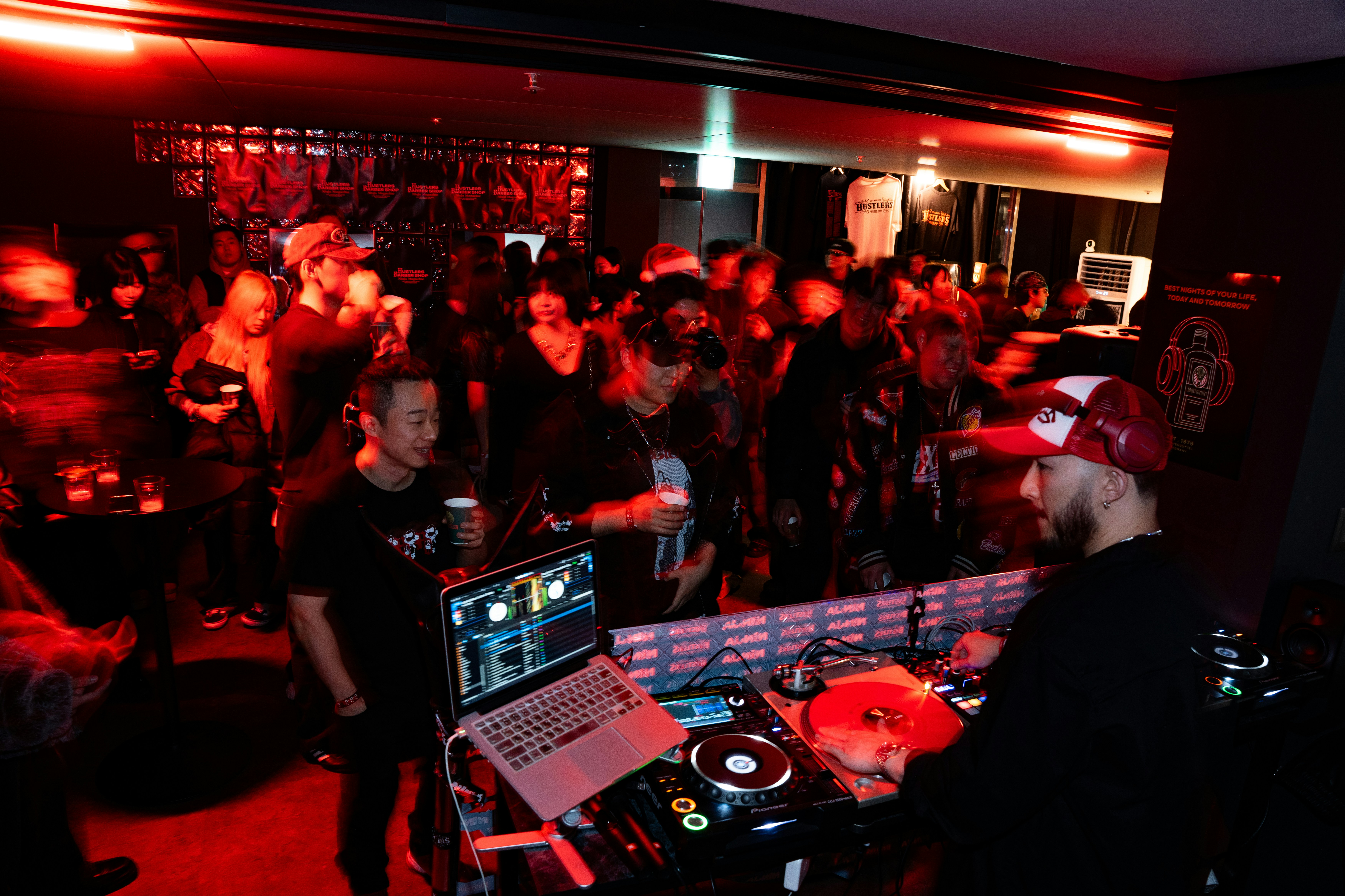 DJ with crowd at club